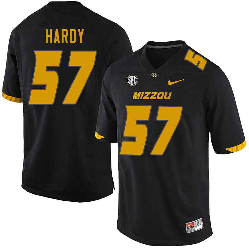Men #57 Steven Hardy Missouri Tigers College Football Jerseys Sale-Black
